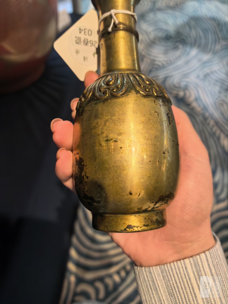 清 铜香瓶 - 图4